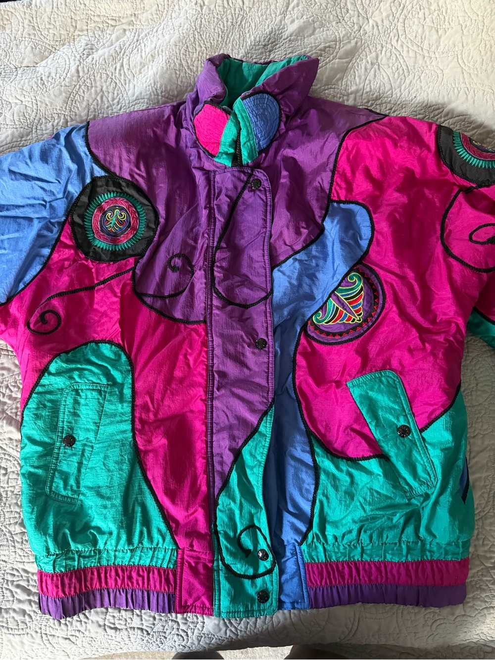 Vintage 80s/90s Puffy Windbreaker Jacket